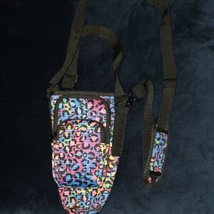 Colorful Leopard Print Crossbody Bag